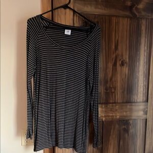 Women's CABI Striped Long Sleeve TUNIC Sz L